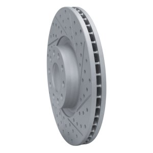 Audi A6 Quattro Brake Rotor (1) - Front Right - DFC - Geoperformance Drilled & Slotted - `99-`04