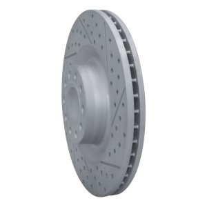 Audi S8 Brake Rotor (1) - Front Right - DFC - Drilled & Slotted Geoperformance - `01-`03