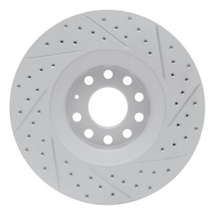 Audi Allroad Brake Rotor (1) - Front Left - DFC - Drilled & Slotted Geoperformance - `98-`09