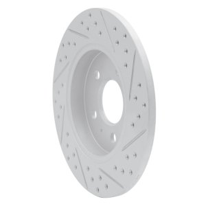 Audi A4 Brake Rotor (1) - Rear Left - DFC - Geoperformance Rotors - Drill & Slot - `00-`09