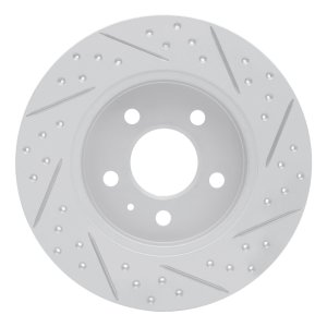 Audi A4 Brake Rotor (1) - Rear Left - DFC - Geoperformance Rotors - Drill & Slot - `00-`09