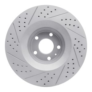 Audi A6 Quattro Brake Rotor (1) - Front Right - DFC - Drilled & Slotted Geoperformance - `05-`11 Audi A6 Quattro Brake Rotor (1) - Front Right - DFC - Drilled & Slotted Geoperformance - `05-`11