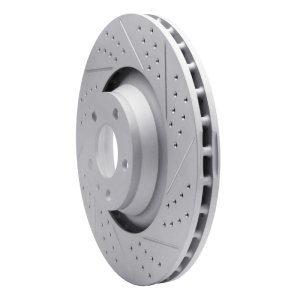 Audi A6 Quattro Brake Rotor (1) - Front Right - DFC - Drilled & Slotted Geoperformance - `05-`11 Audi A6 Quattro Brake Rotor (1) - Front Right - DFC - Drilled & Slotted Geoperformance - `05-`11