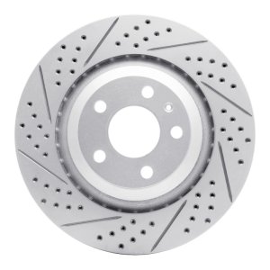 Audi A6 Quattro Brake Rotor (1) - Rear Left - DFC - Drilled & Slotted Geoperformance - `05-`11