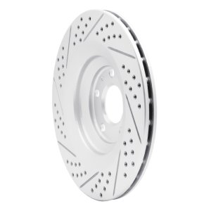 Audi A6 Quattro Brake Rotor (1) - Rear Right - DFC - Drilled & Slotted Geoperformance - `05-`11