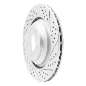 Audi A6 Quattro Brake Rotor (1) - Rear Right - DFC - Drilled & Slotted Geoperformance - `05-`11