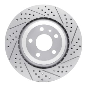 Audi A6 Quattro Brake Rotor (1) - Rear Right - DFC - Drilled & Slotted Geoperformance - `05-`11