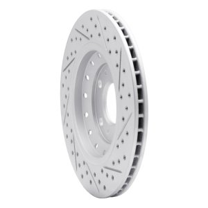 Audi A8 Brake Rotor (1) - Rear Left - DFC - Drilled & Slotted Geoperformance - `04-`10