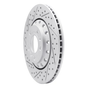 Audi A8 Brake Rotor (1) - Rear Left - DFC - Drilled & Slotted Geoperformance - `04-`10