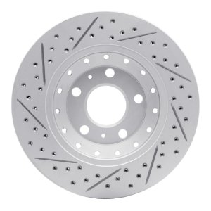 Audi A8 Brake Rotor (1) - Rear Right - DFC - Geoperformance Rotors - Drilled & Slotted - `04-`10