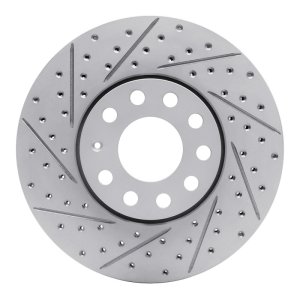 Audi A6 Quattro Brake Rotor (1) - Front Left - DFC - Geoperformance Rotor - Drilled and Slotted - `92-`08