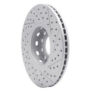 Audi A6 Quattro Brake Rotor (1) - Front Left - DFC - Geoperformance Rotor - Drilled and Slotted - `92-`08