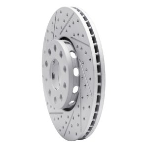 Audi A6 Quattro Brake Rotor (1) - Front Left - DFC - Geoperformance Rotor - Drilled and Slotted - `92-`08