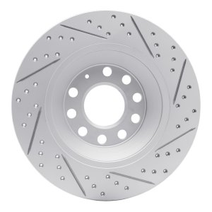 Audi A6 Quattro Brake Rotor (1) - Rear Left - DFC - Drilled & Slotted Geoperformance - `05-`11 Audi A6 Quattro Brake Rotor (1) - Rear Left - DFC - Drilled & Slotted Geoperformance - `05-`11