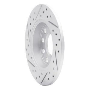 Audi A4 Brake Rotor (1) - Rear Right - DFC - Drilled & Slotted Geoperformance - `02-`06