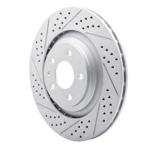 Audi S6 Brake Rotor (1) - Rear Left - DFC - Drilled & Slotted Geoperformance - `07-`11