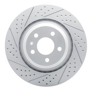 Audi S6 Brake Rotor (1) - Rear Left - DFC - Drilled & Slotted Geoperformance - `07-`11