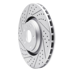 Audi TT Quattro Brake Rotor (1) - Front Left - DFC - Geoperformance Rotor - Drilled and Slotted - `08-`11