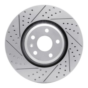 Audi TT Quattro Brake Rotor (1) - Front Left - DFC - Geoperformance Rotor - Drilled and Slotted - `08-`11