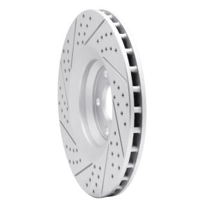Audi TT Quattro Brake Rotor (1) - Front Right - DFC - Geoperformance Rotor - Drilled and Slotted - `08-`11 Audi TT Quattro Brake Rotor (1) - Front Right - DFC - Geoperformance Rotor - Drilled and Slotted - `08-`11