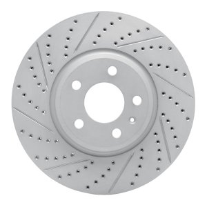 Audi A5 Brake Rotor (1) - Front Left - DFC - Geoperformance Drilled & Slotted - `08-`12