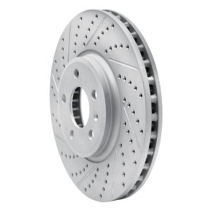 Audi A5 Brake Rotor (1) - Front Left - DFC - Geoperformance Drilled & Slotted - `08-`12 Audi A5 Brake Rotor (1) - Front Left - DFC - Geoperformance Drilled & Slotted - `08-`12