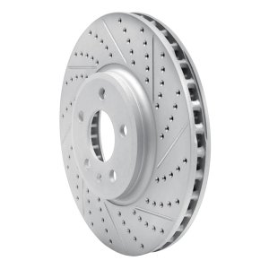 Audi Q5 Brake Rotor (1) - Front Right - DFC - Geoperformance Drilled & Slotted - `08-`12