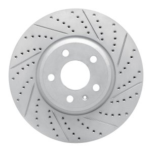 Audi Q5 Brake Rotor (1) - Front Right - DFC - Geoperformance Drilled & Slotted - `08-`12