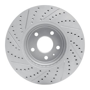 Audi Q5 Brake Rotor (1) - Front Right - DFC - Geoperformance Drilled & Slotted - `08-`12