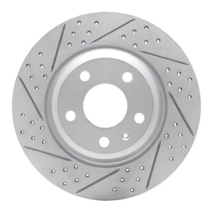 Audi A6 Quattro Brake Rotor (1) - Rear Left - DFC - Drilled & Slotted Geoperformance - `08-`25