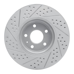 Audi Q5 Brake Rotor (1) - Front Right - DFC - Drilled & Slotted Geoperformance - `11-`17