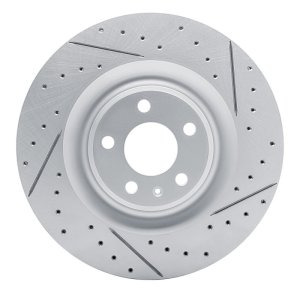 Audi S8 Brake Rotor (1) - Rear Right - DFC - Geoperformance Rotor - Drilled and Slotted - `17-`26