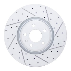 Audi S5 Brake Rotor (1) - Front Right - DFC - Drilled & Slotted Geoperformance - `18-`25