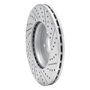 Audi A5 Brake Rotor (1) - Front Left - DFC - Drilled & Slotted Geoperformance - `08-`25