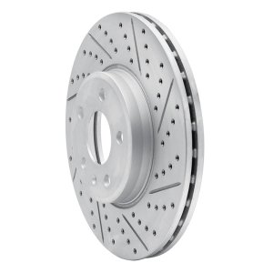 Audi A5 Sportback Brake Rotor (1) - Front Right - DFC - Drilled & Slotted Geoperformance - `08-`25