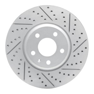 Audi A5 Sportback Brake Rotor (1) - Front Right - DFC - Drilled & Slotted Geoperformance - `08-`25