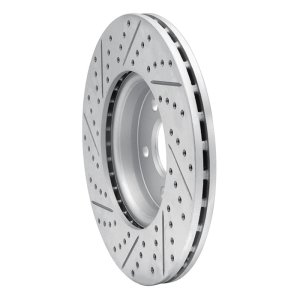 Audi A5 Sportback Brake Rotor (1) - Front Right - DFC - Drilled & Slotted Geoperformance - `08-`25