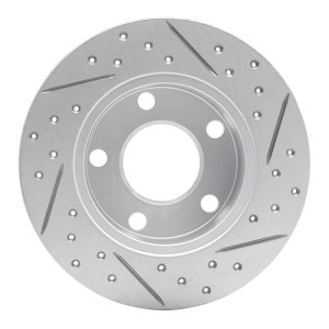 Audi A6 Quattro Brake Rotor (1) - Rear Left - DFC - Drilled & Slotted Geoperformance - `92-`05
