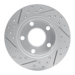 Audi A6 Brake Rotor (1) - Rear Right - DFC - Drilled & Slotted Geoperformance - `92-`05