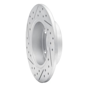 Audi A4 Quattro Brake Rotor (1) - Rear Right - DFC - Drilled & Slotted Geoperformance - `96-`05