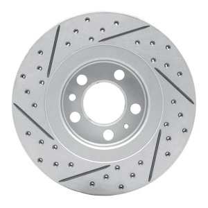 Volkswagen Jetta Wagon Brake Rotor (1) - Front Right - DFC - Drilled & Slotted Geoperformance - `98-`15