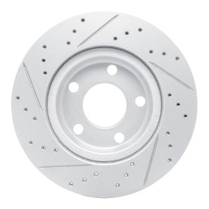 Audi S8 Brake Rotors (1) - Front Right/Rear Right - DFC - Drilled & Slotted Geoperformance Rotor - `97-`08