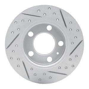 Audi Tt Brake Rotor (1) - Rear Left - DFC - Geoperformance Drilled & Slotted - `98-`24