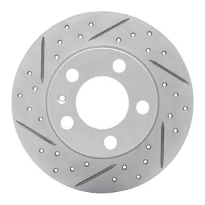 Audi Tt Brake Rotor (1) - Rear Left - DFC - Geoperformance Drilled & Slotted - `98-`24