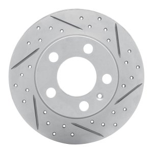 Audi Tt Brake Rotor (1) - Rear Right - DFC - Geoperf - Drilled & Slotted - `98-`24