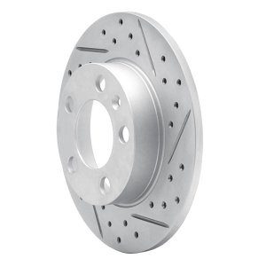 Audi Tt Brake Rotor (1) - Rear Right - DFC - Geoperf - Drilled & Slotted - `98-`24