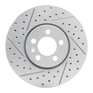 Audi A1 Brake Rotor (1) - Front Left - DFC - Drilled & Slotted Geoperformance - `98-`18