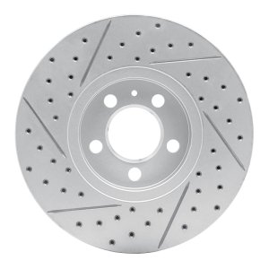 Audi A1 (Mexico) Brake Rotor (1) - Front Right - DFC - Drilled & Slotted Geoperformance - `98-`18