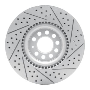 Audi TT Quattro Brake Rotor (1) - Front Left - DFC - Geoperformance Drilled & Slotted - `00-`06