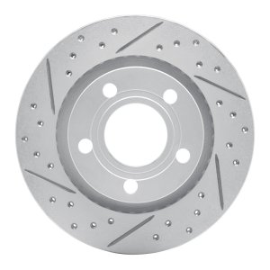 Audi A6 Quattro Brake Rotor (1) - Rear Left - DFC - Geoperformance, Drilled & Slotted - `99-`05